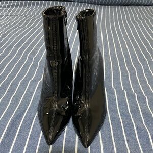Boohoo Patent Leather Boots